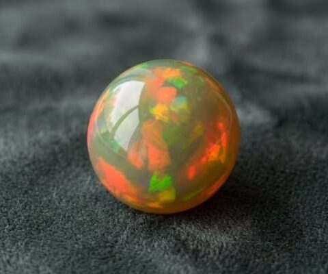 Brazilian Opal round cabochon gemstone