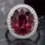Brazilian Rubellite Diamond Ring