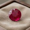 Burma Ruby round cut gemstone