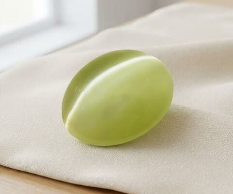 Cats Eye Chrysoberyl oval cabochon gemstone