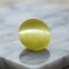 Cats Eye Chrysoberyl round cabochon gemstone