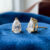Pear Cut Lab Grown Diamond Stud Earring