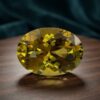 Chrysoberyl oval cut gemstone