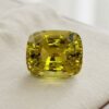 Chrysoberyl cushion cut gemstone