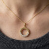 Half Lab Grown Diamond Necklace