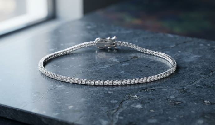 Natural Diamond Tennis Bracelet