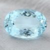 Classic Light Blue Aquamarine oval cut gemstone