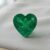 Colombian Emerald heart cut gemstone