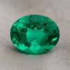 Colombian Emerald oval cut gemstone