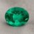 Colombian Emerald oval cut gemstone