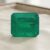 Colombian Emerald rectangular step cut gemstone