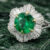 Colombian Emerald Diamond Platinum Ring