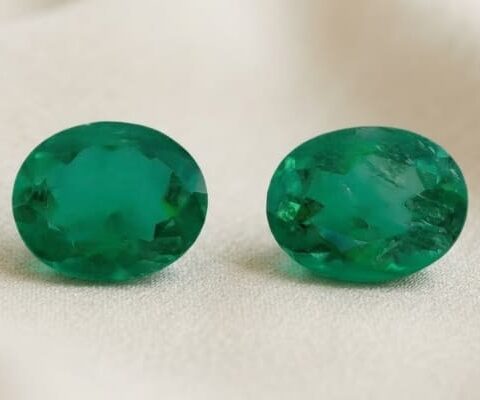 Colombian Emerald Matching Pair