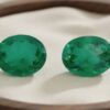Colombian Oval Emerald Matching Pair