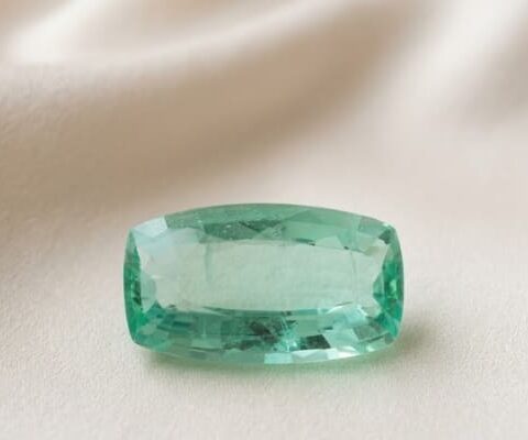 Cushion GIA Emerald Gemstone