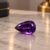 Deep Purple Amethyst Pear Collector Gem