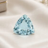 Delicate Blue Aquamarine Trillion