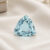Delicate Blue Aquamarine Trillion