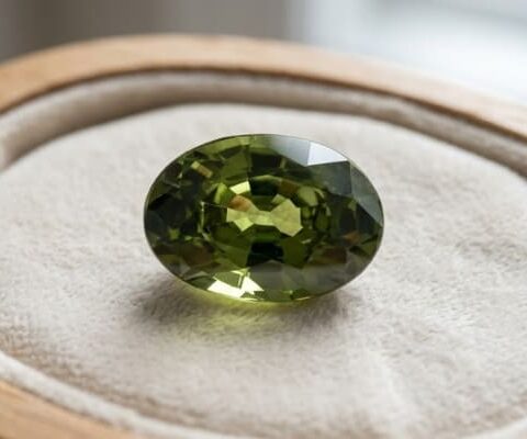 Demantoid Garnet Gemstone