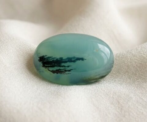 Dendritic Blue Opal Gemstone