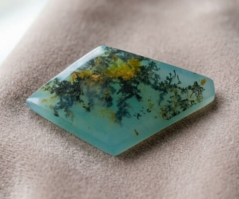 Dendritic Blue Opal Gemstone