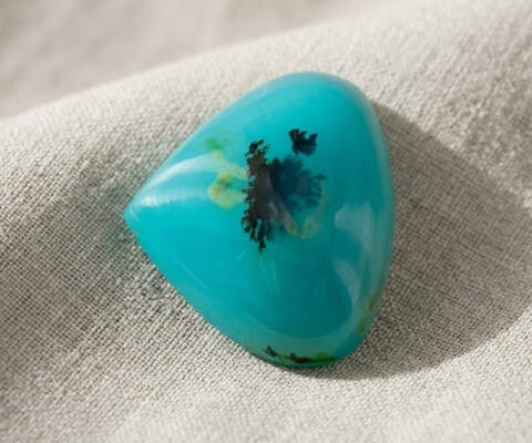 Dendritic Blue Opal Gemstone