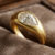 Pear Lab Grown Diamond Signet Ring