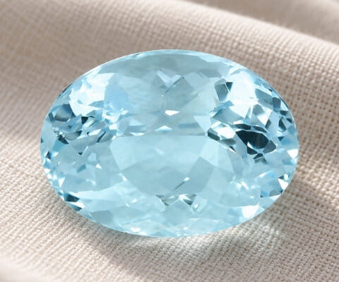 Elegant Light Blue Aquamarine Gemstone