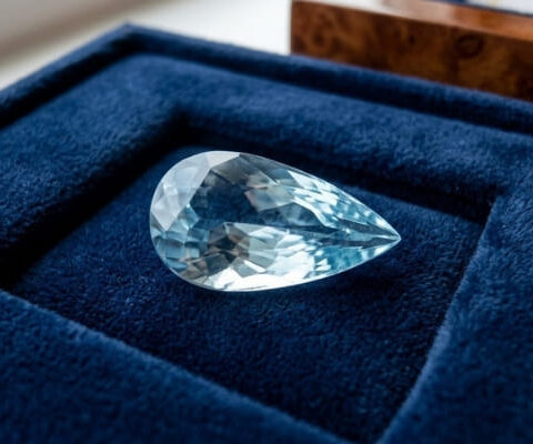 Elegant Light Blue Aquamarine Gemstone