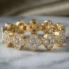 Cluster Natural Diamond Eternity Ring