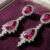 Fuchsia Bloom Rubellite Diamond Earrings