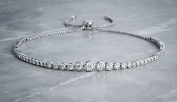 Bezel Set Bolo Lab Grown Diamond