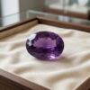 Grand Violet Amethyst Oval Gemstone