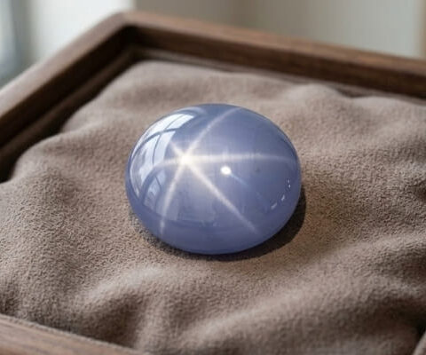 Gray Star Sapphire Gemstone