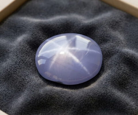 Gray Star Sapphire Gemstone