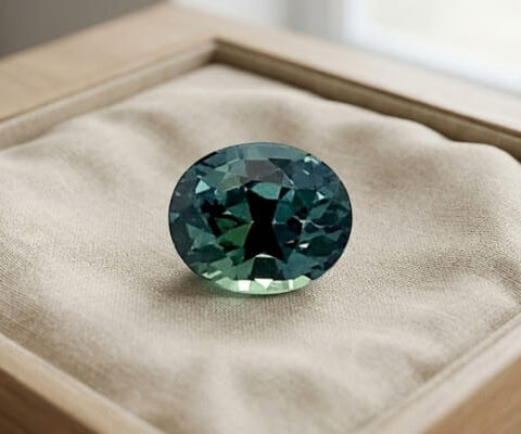 Teal Green-Blue Sapphire