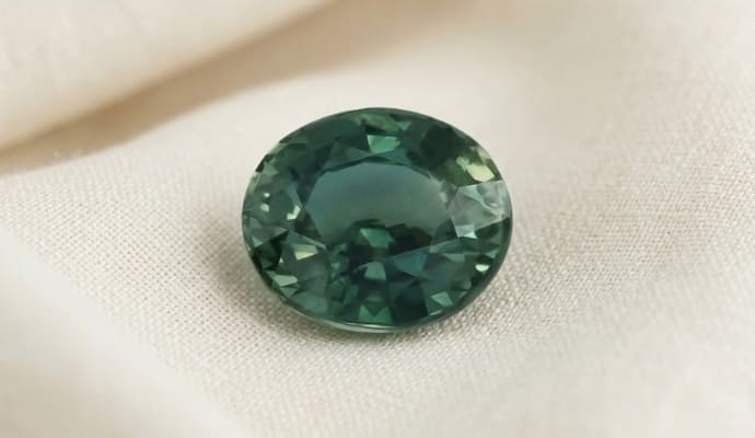 Green-Blue Sapphire Gemstone
