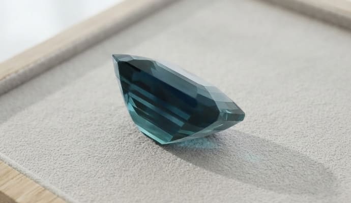 Natural Green-Blue Sapphire Octagonal Shape Gemstone