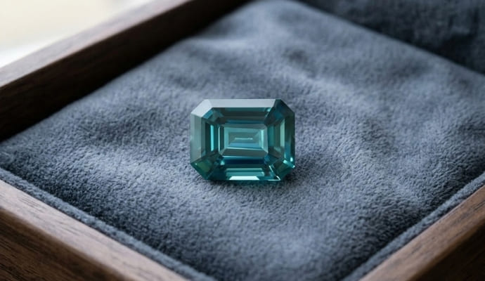 The Natural Green-Blue Sapphire Gemstone