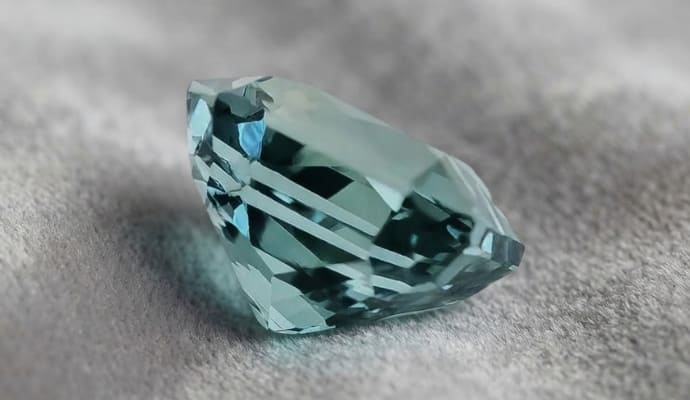 Natural Green-Blue Sapphire Octagonal shape Gemstone