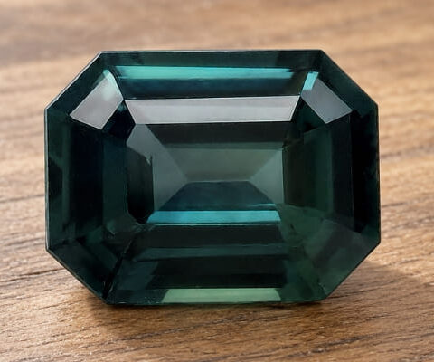 Teal Green-Blue Sapphire Gemstone
