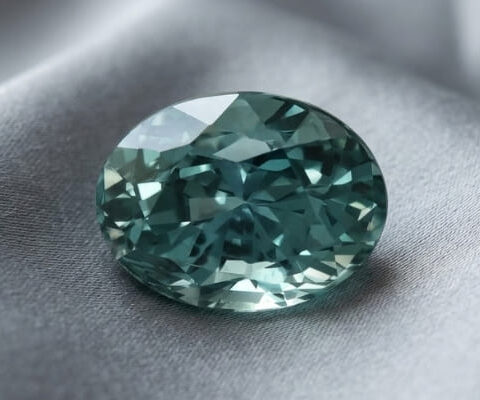 The Natural Green-Blue Sapphire Gemstone