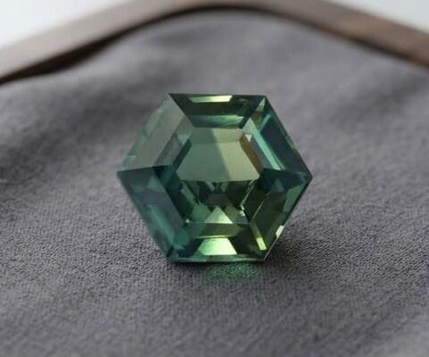 Green-Yellow-Blue Sapphire