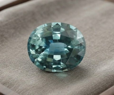 Greenish Blue Sapphire Gemstone