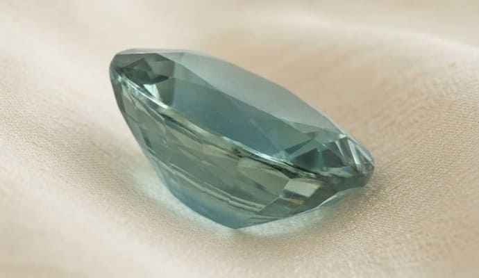 Natural Greenish Blue Sapphire gemstone Oval shape