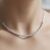 Half Paperclip Tennis Necklace