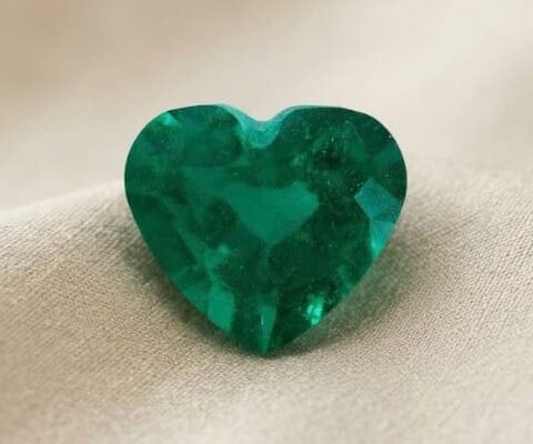 Heart Shape Emerald Gemstone