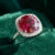 Heirloom Red Tourmaline Diamond Ring