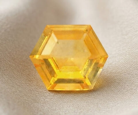 Hexagonal Yellow Sapphire