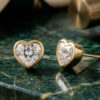 Heart Cut Bezel Set Lab-Grown Diamond